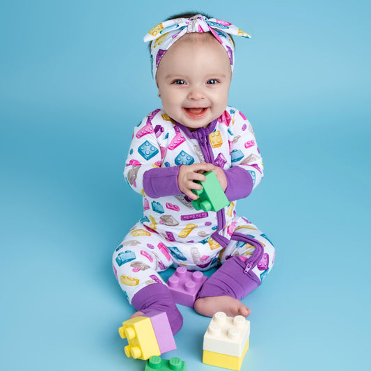 Block Party (Purple) Romper BDLJ