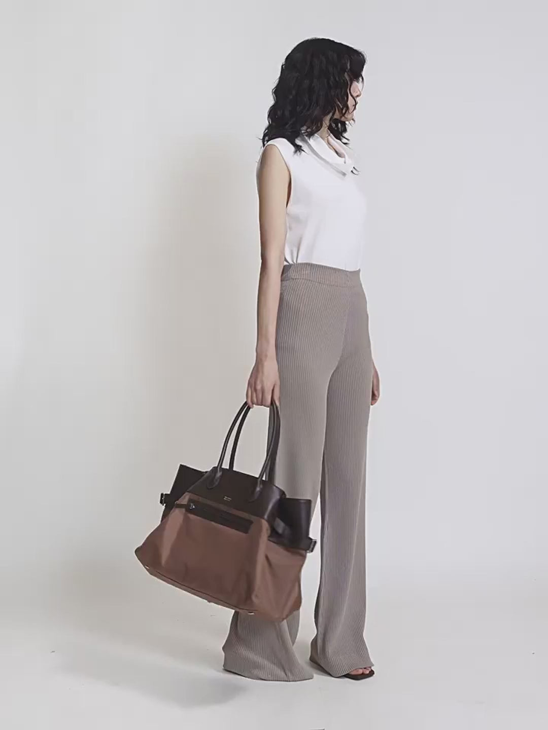 Knitted Bootcut Trousers