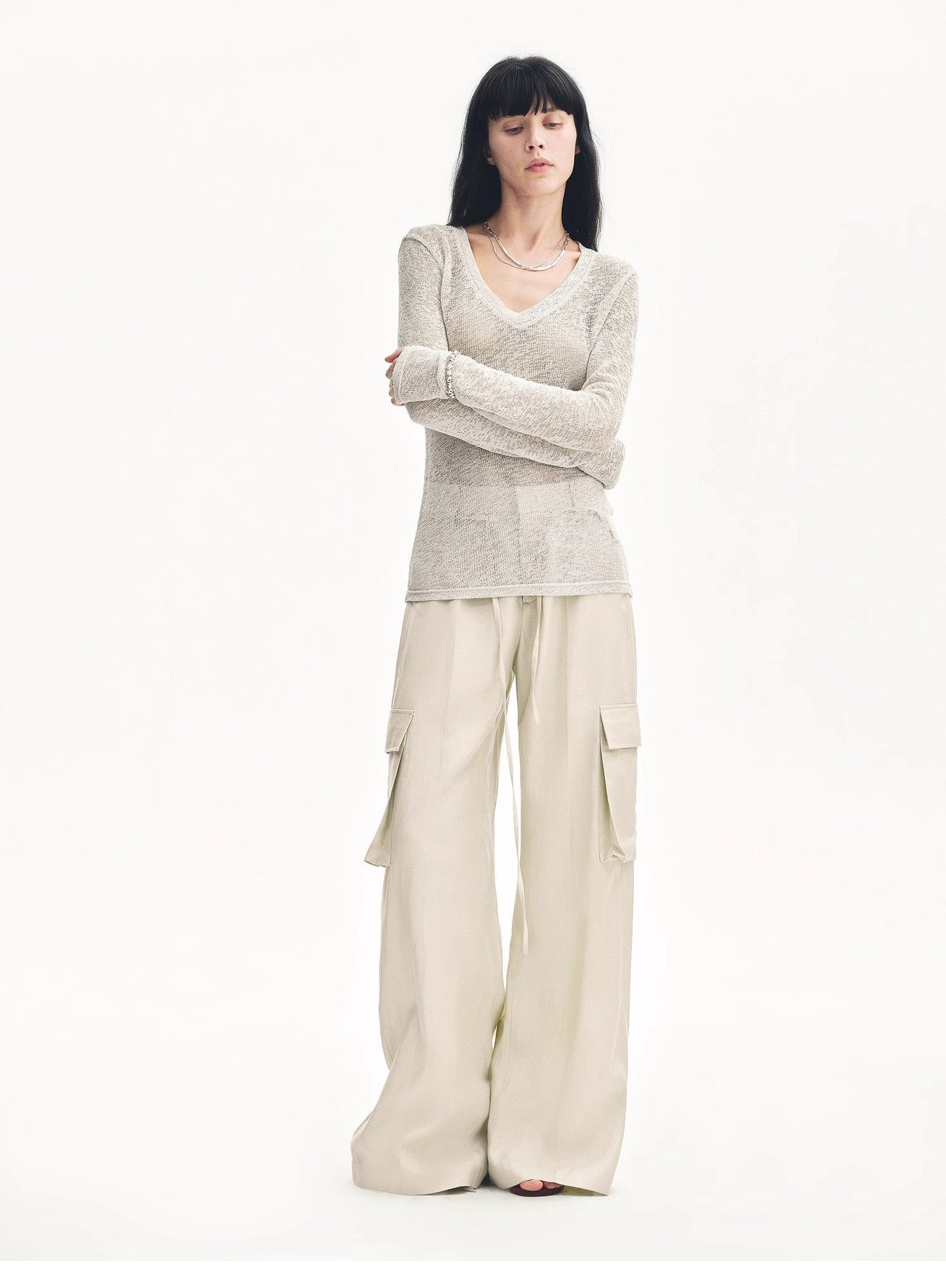 Rhythm in the Same Frequency Tencel Linen Pants