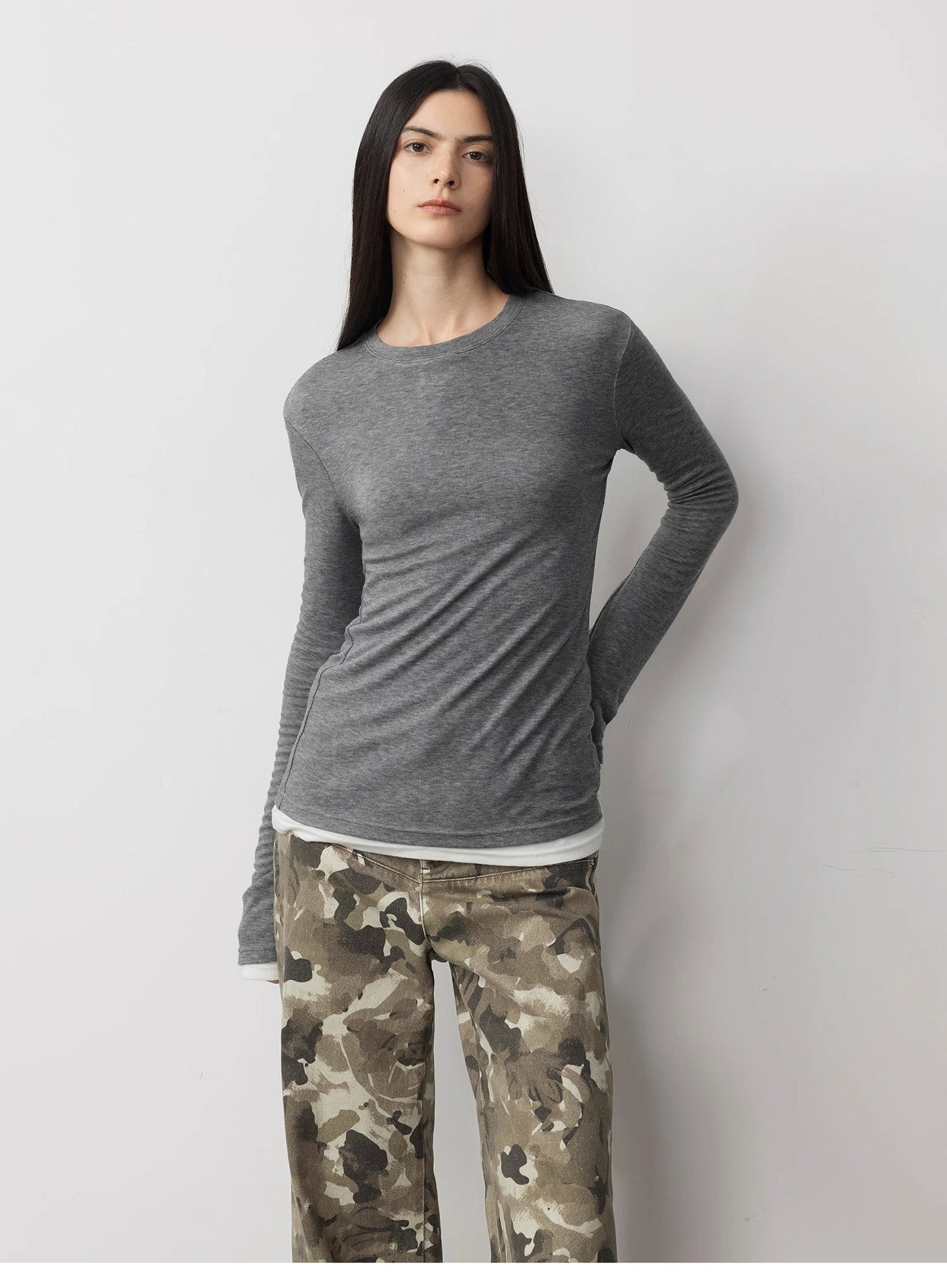 Lyocell Wool Stretch Tee