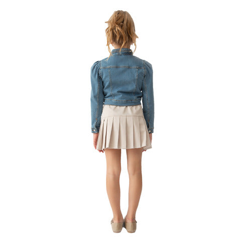 Piccola Ludo - Beige Pleated Skirt