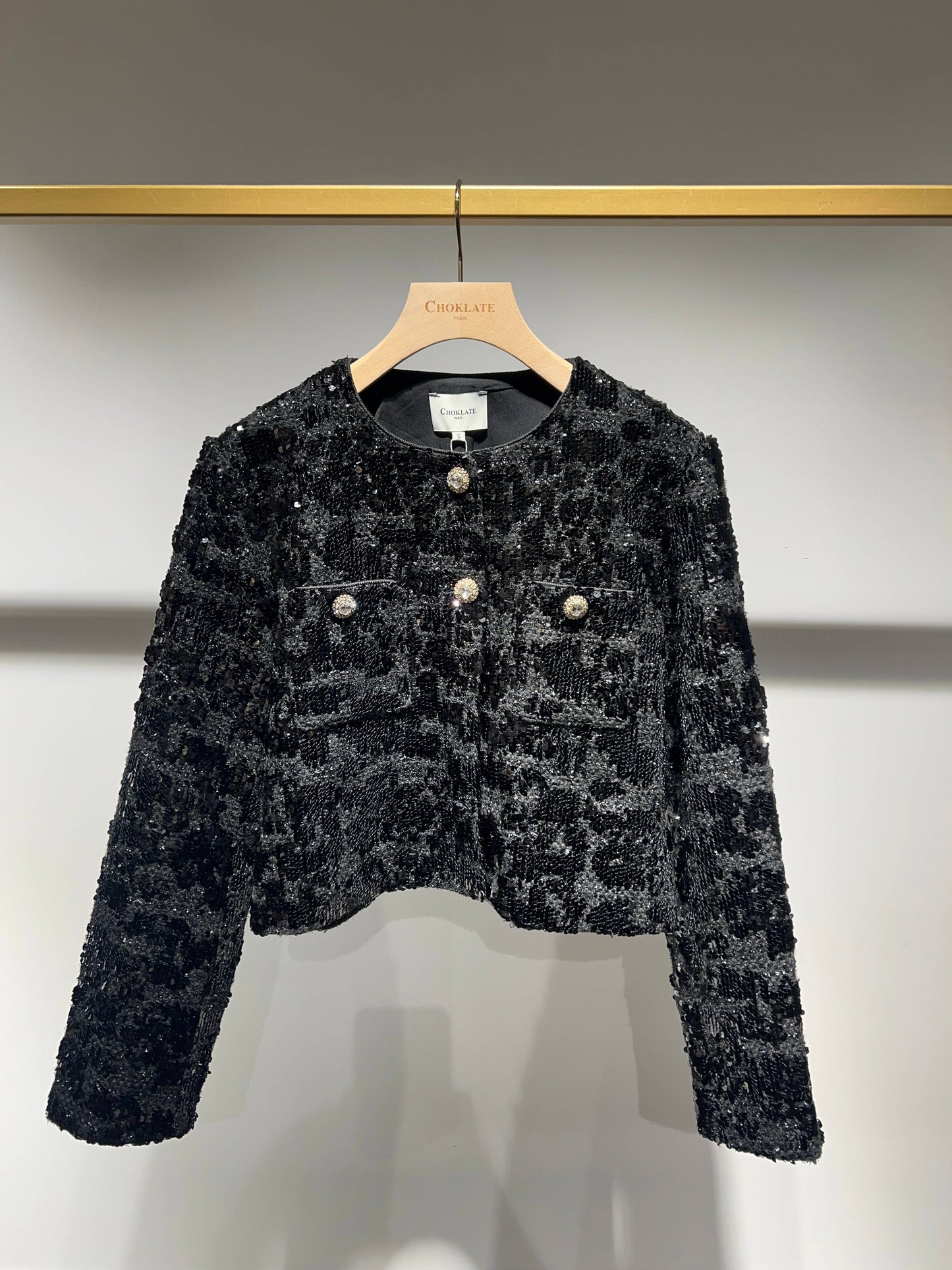 Sequin Tweed Jacket