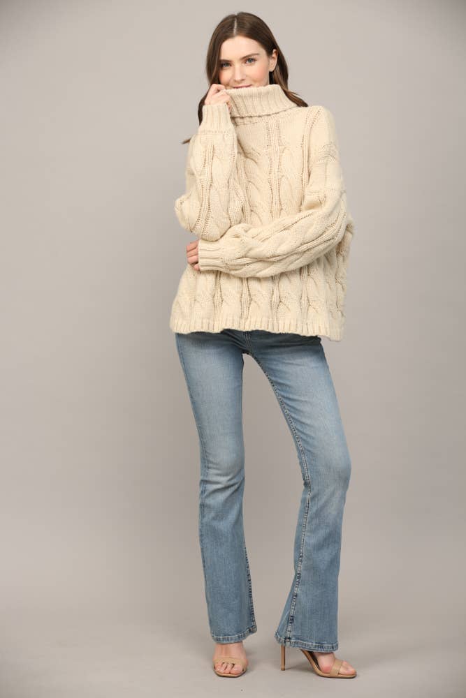 Cable Knit Turtleneck
