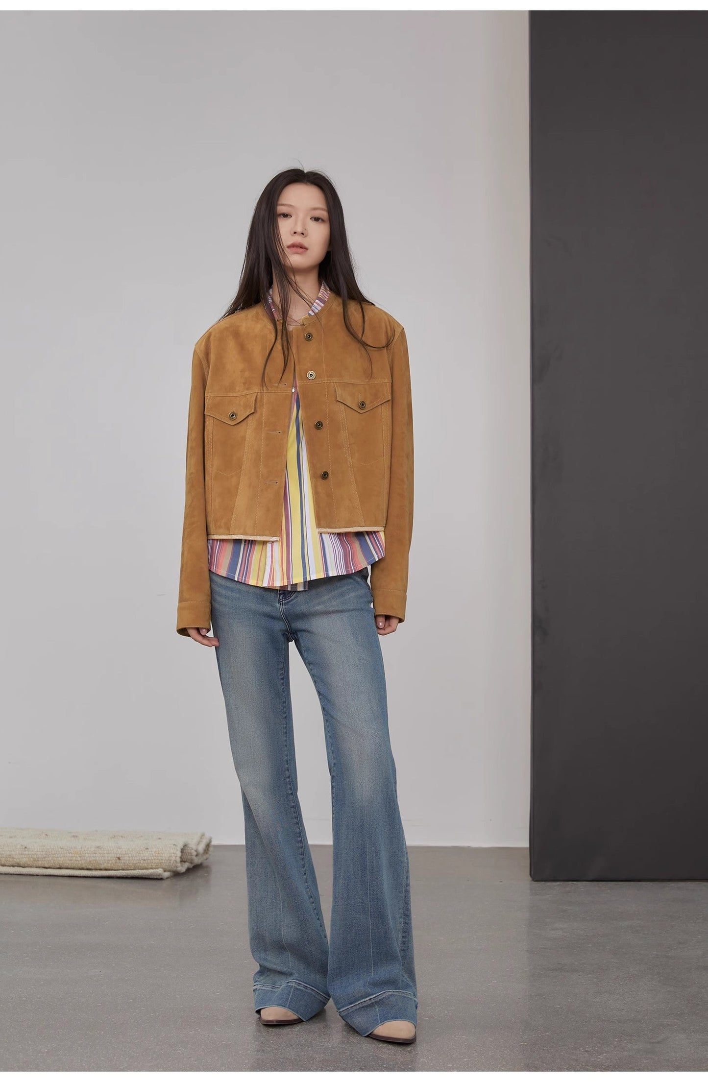 Sunset Escape Leather Short Jacket