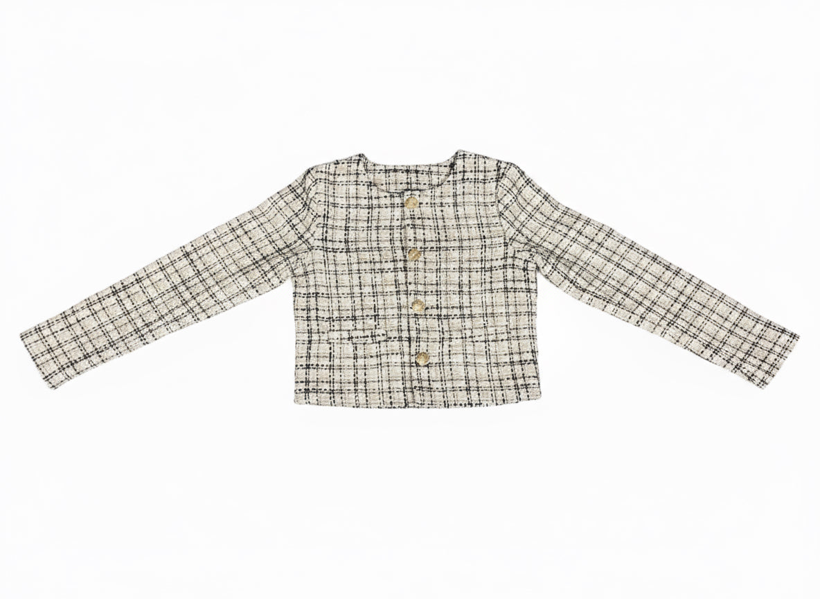 AA Black, white and gold Tweed Jacket