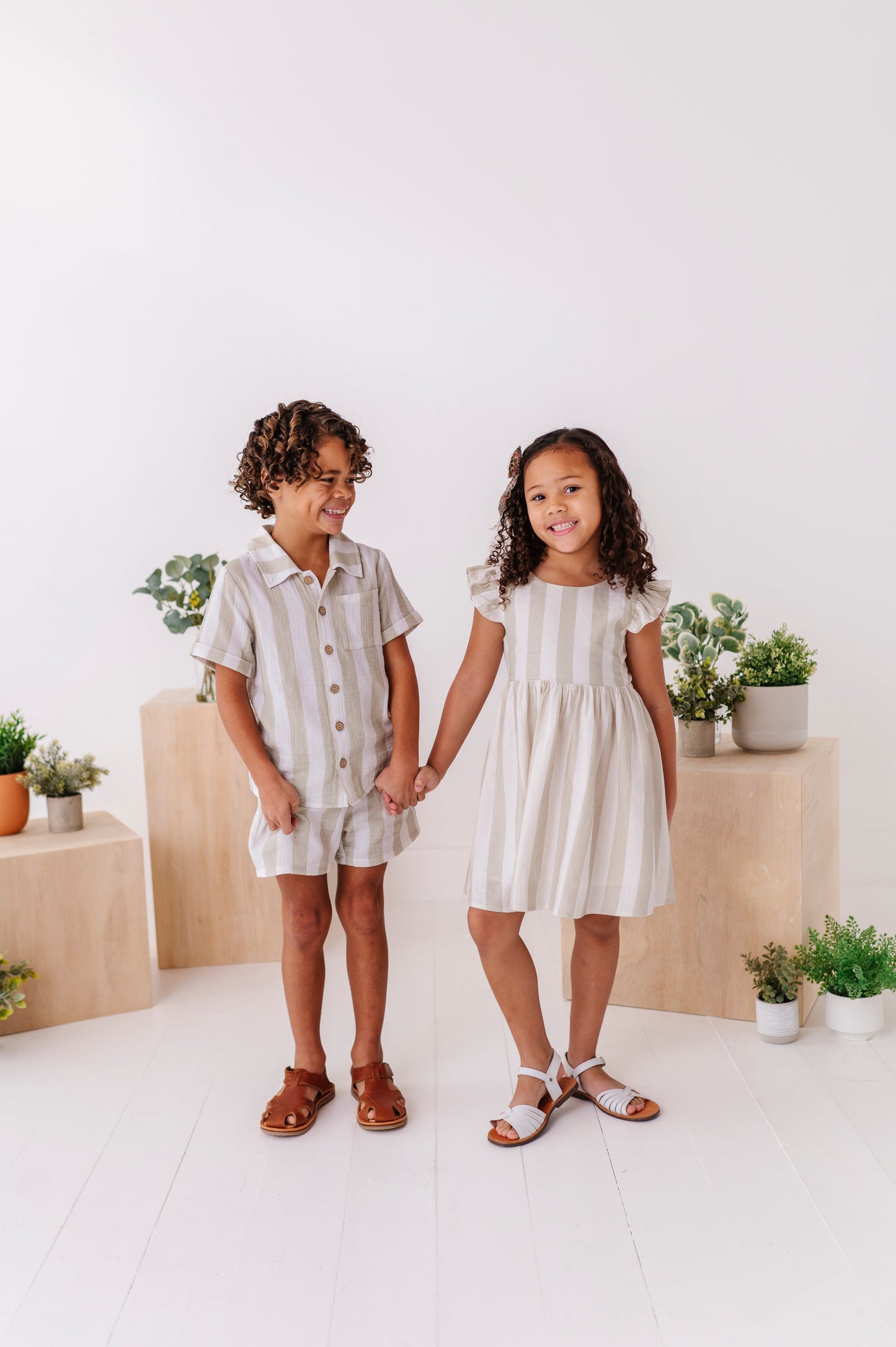 Green Coastal Stripe | Boys Set