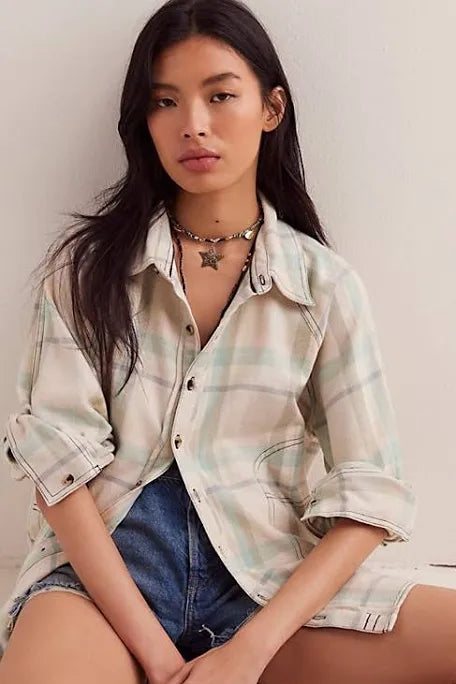 Girl Meets Boy Plaid Shirt