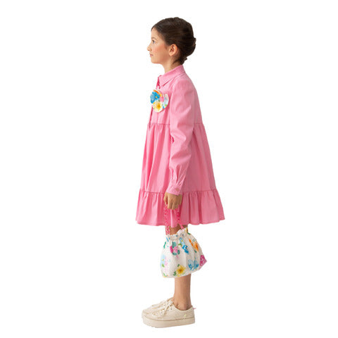 Piccola Ludo - Pink Collar Dress