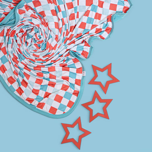 USA CHECKERS DREAM BLANKET