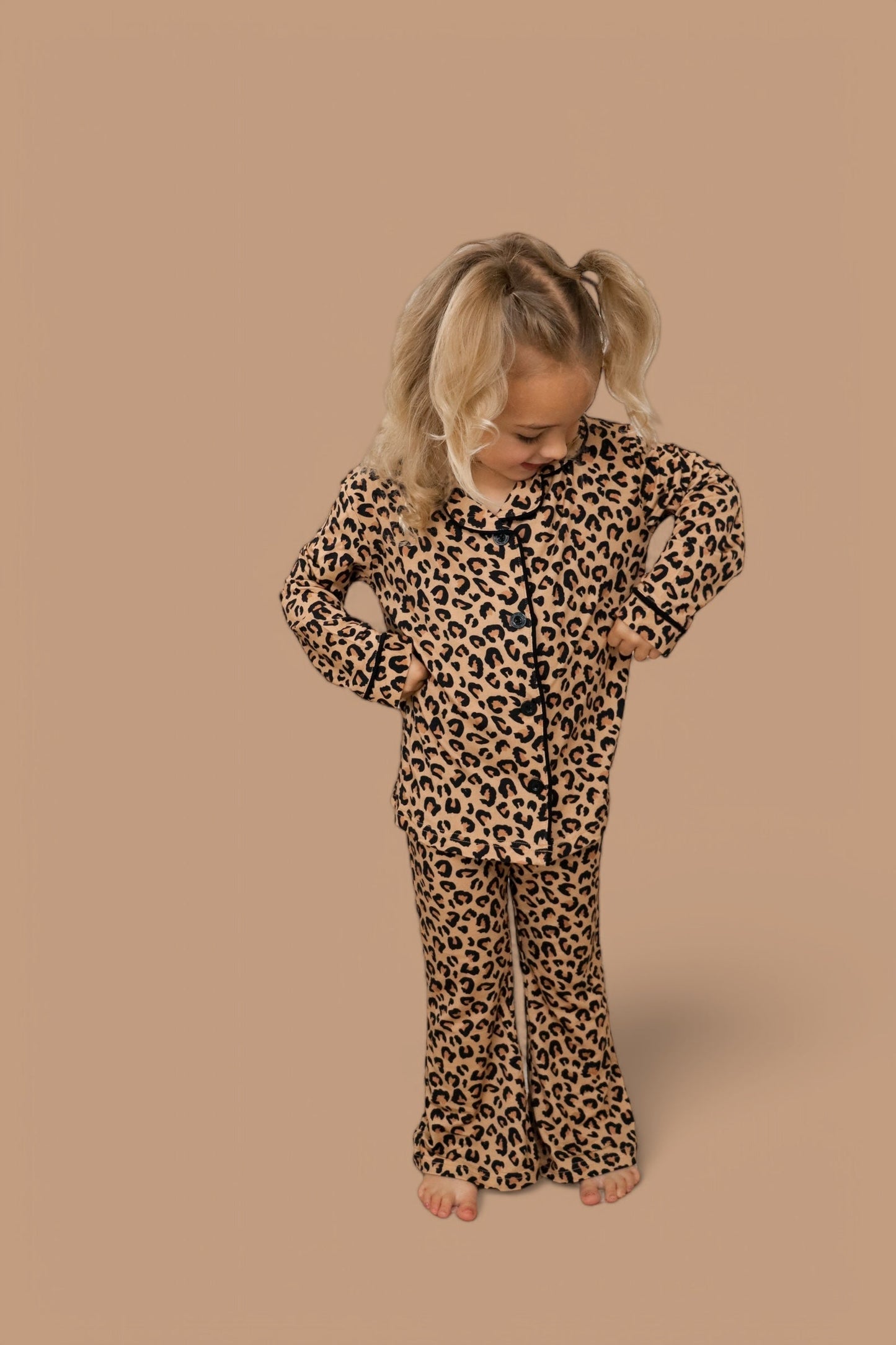 LEOPARD DREAM GIRL'S FLARE SET