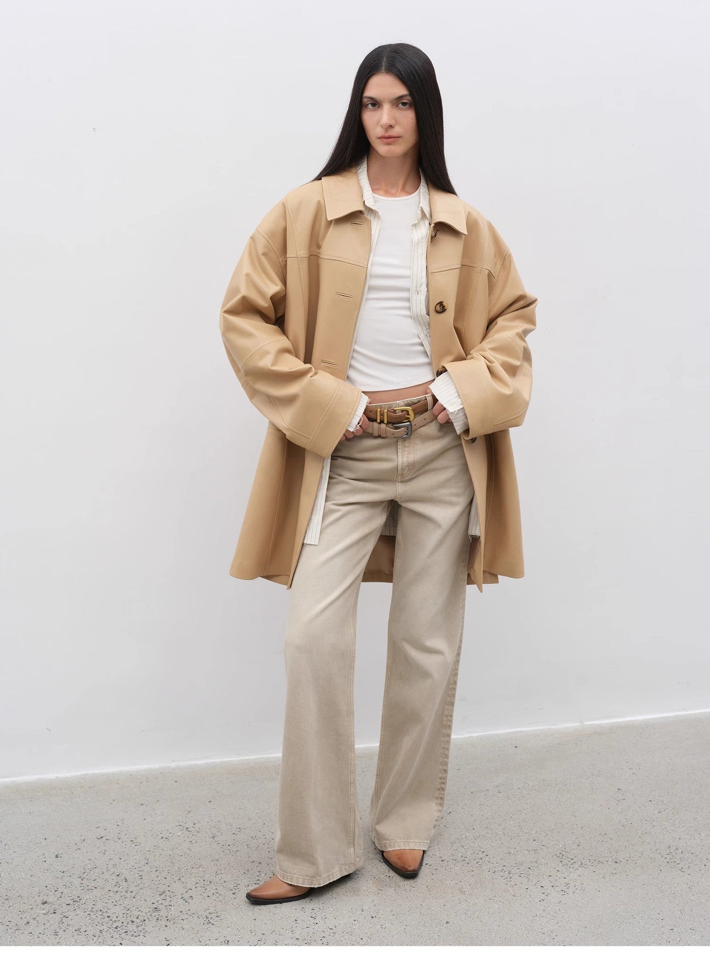 Waxed Goat Leather Jacket