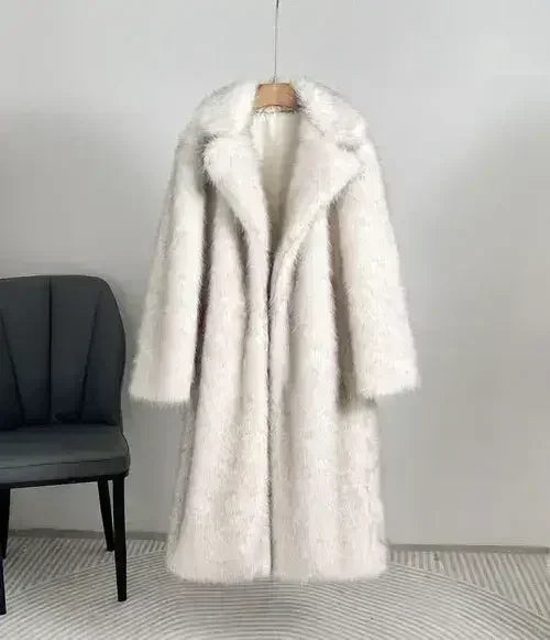 Royal Faux Fur Maxi Coat – 25 Edition
