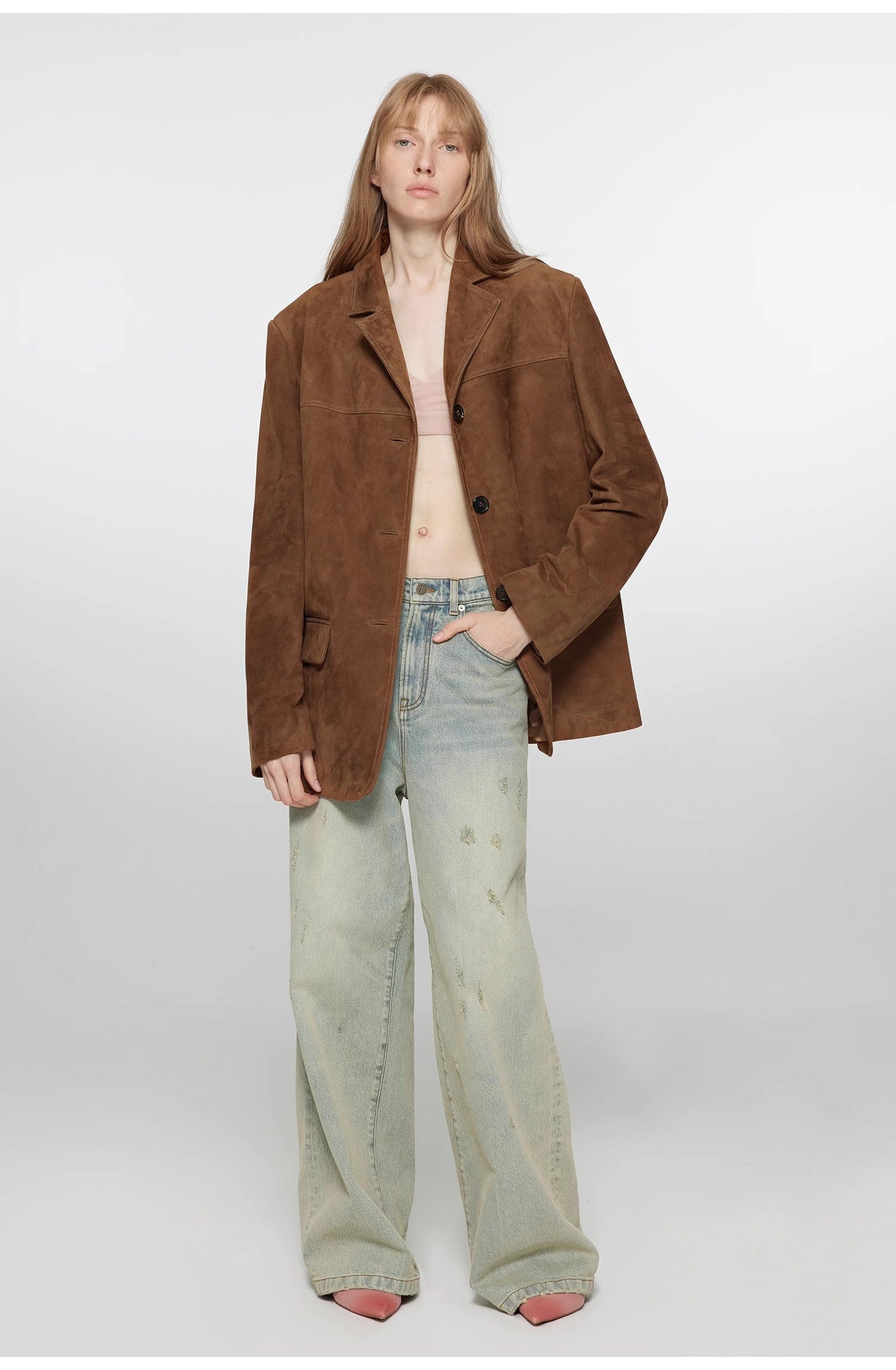 Sydney Past Vintage Brown Leather Coat Jacket