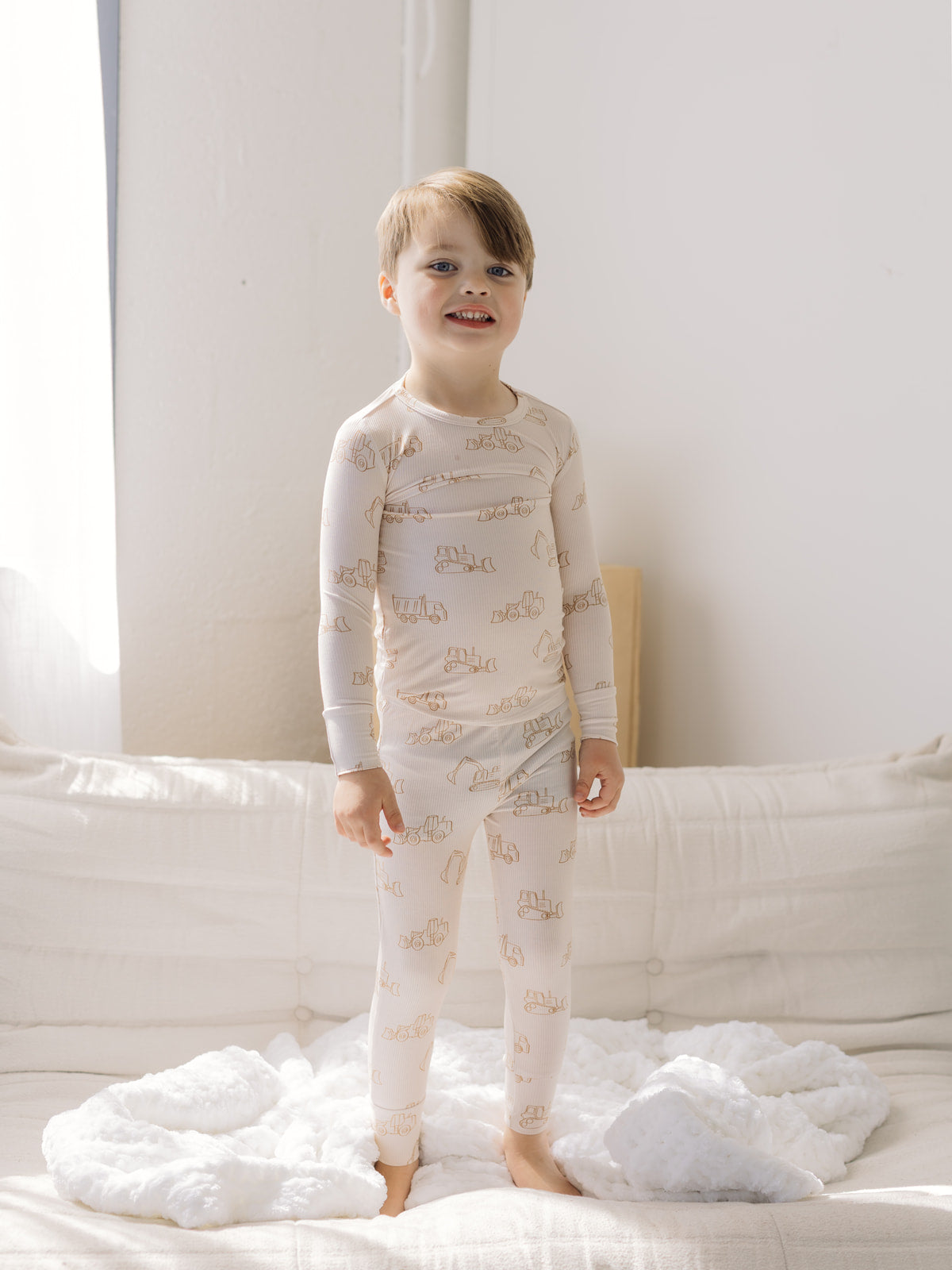 Construction (Ribbed) | Bamboo Two Piece Pajamas