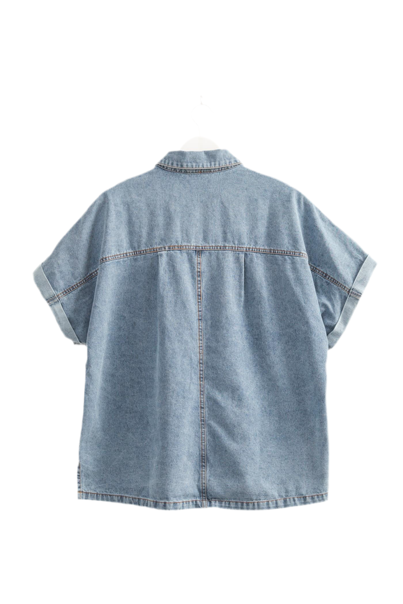 Oversized Denim Button up Top