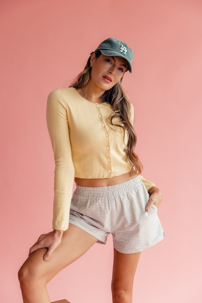 Just Friends Pointelle Cardigan