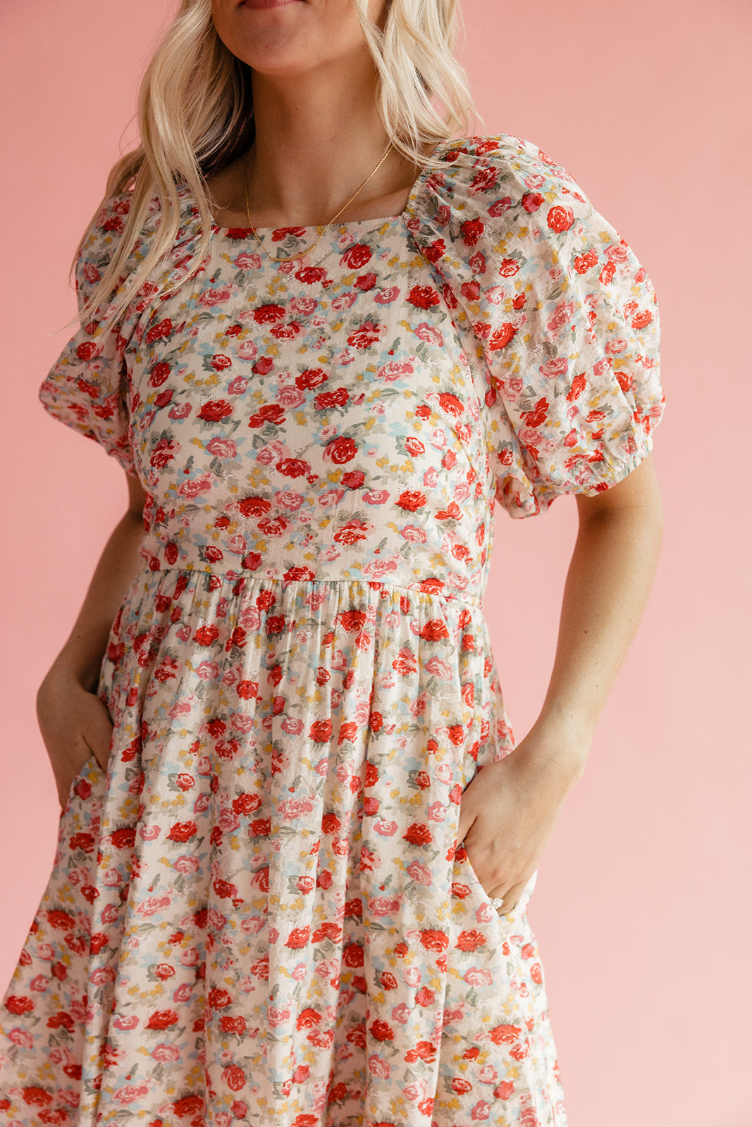 Clarissa Square Neck Midi
