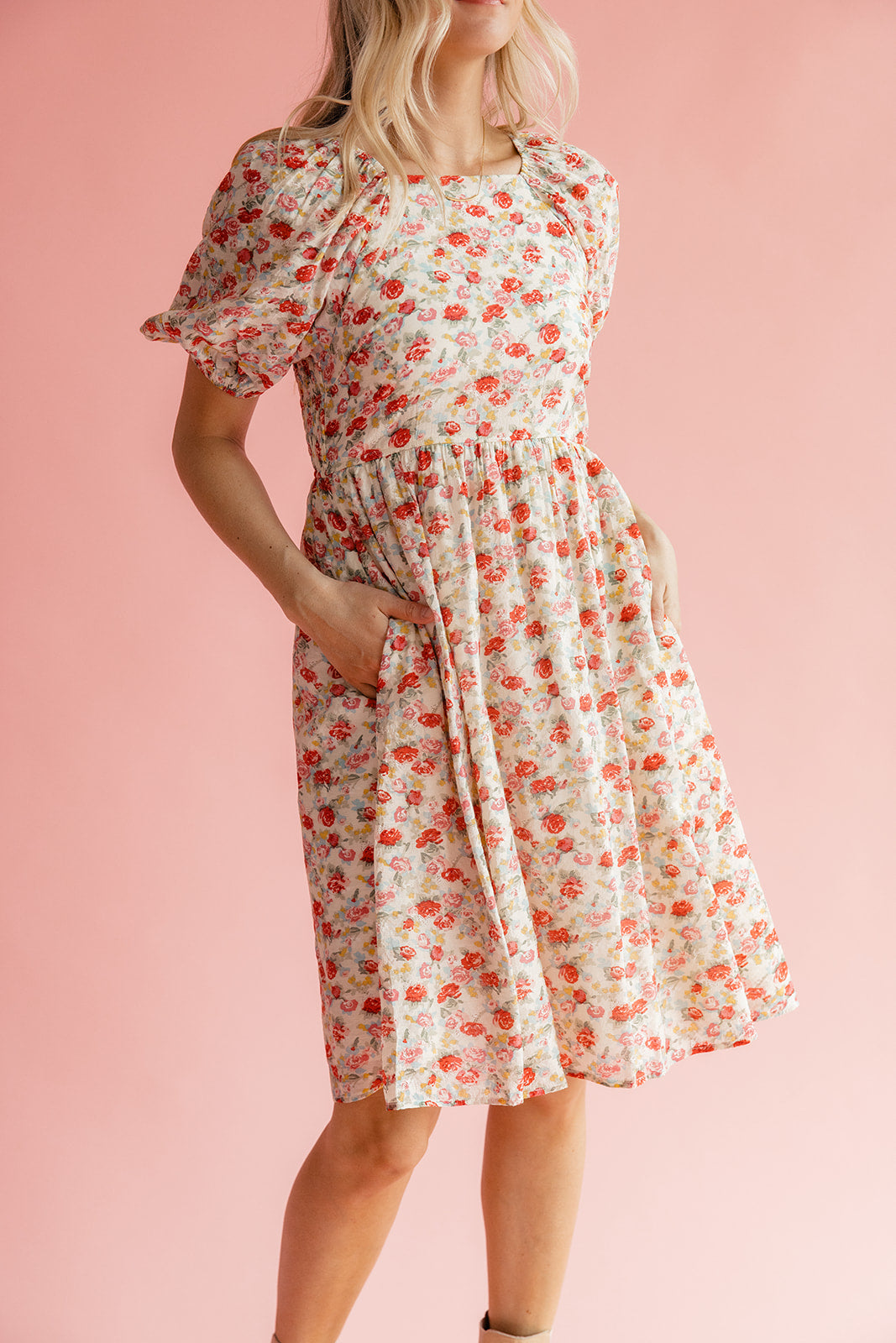 Clarissa Square Neck Midi