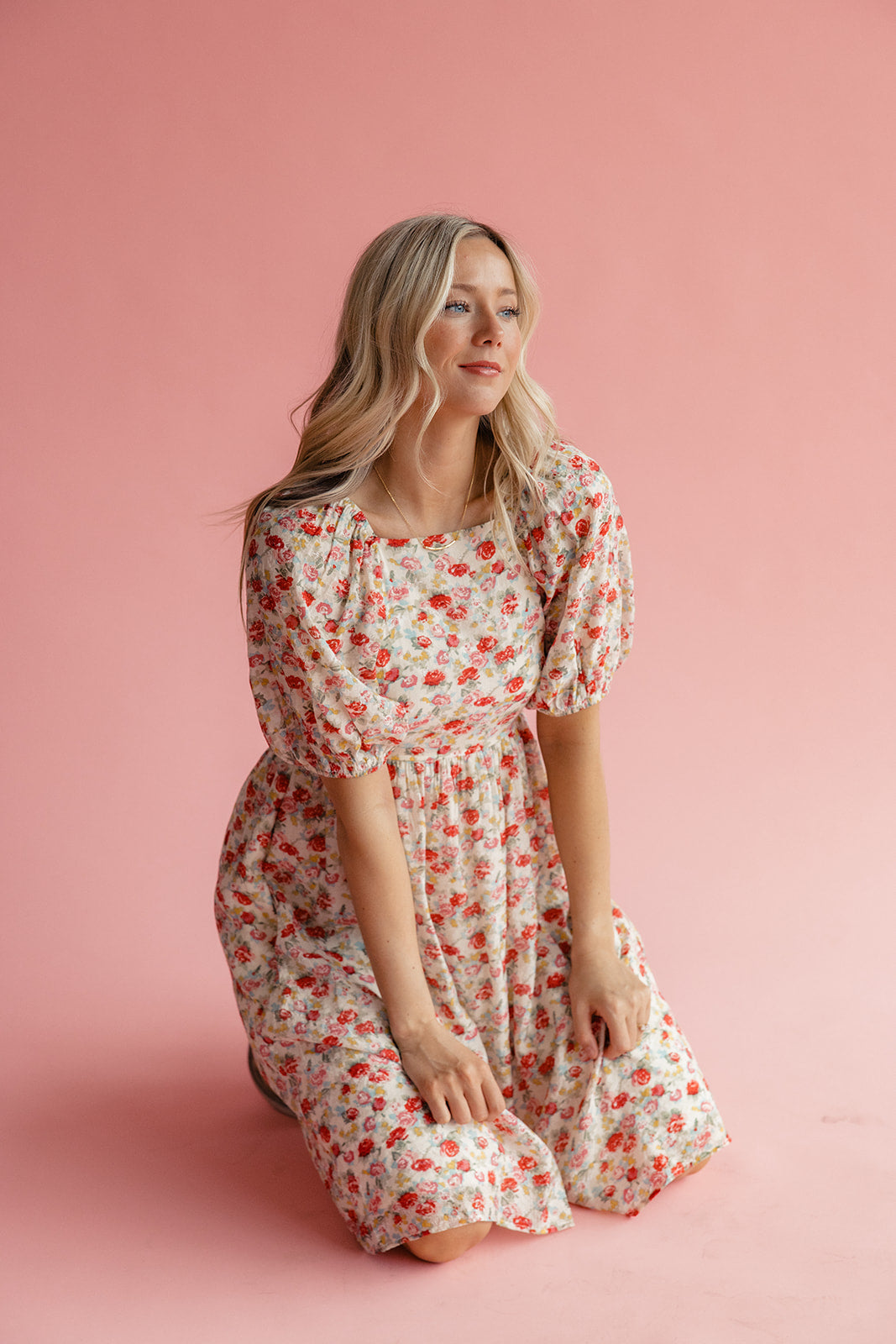 Clarissa Square Neck Midi