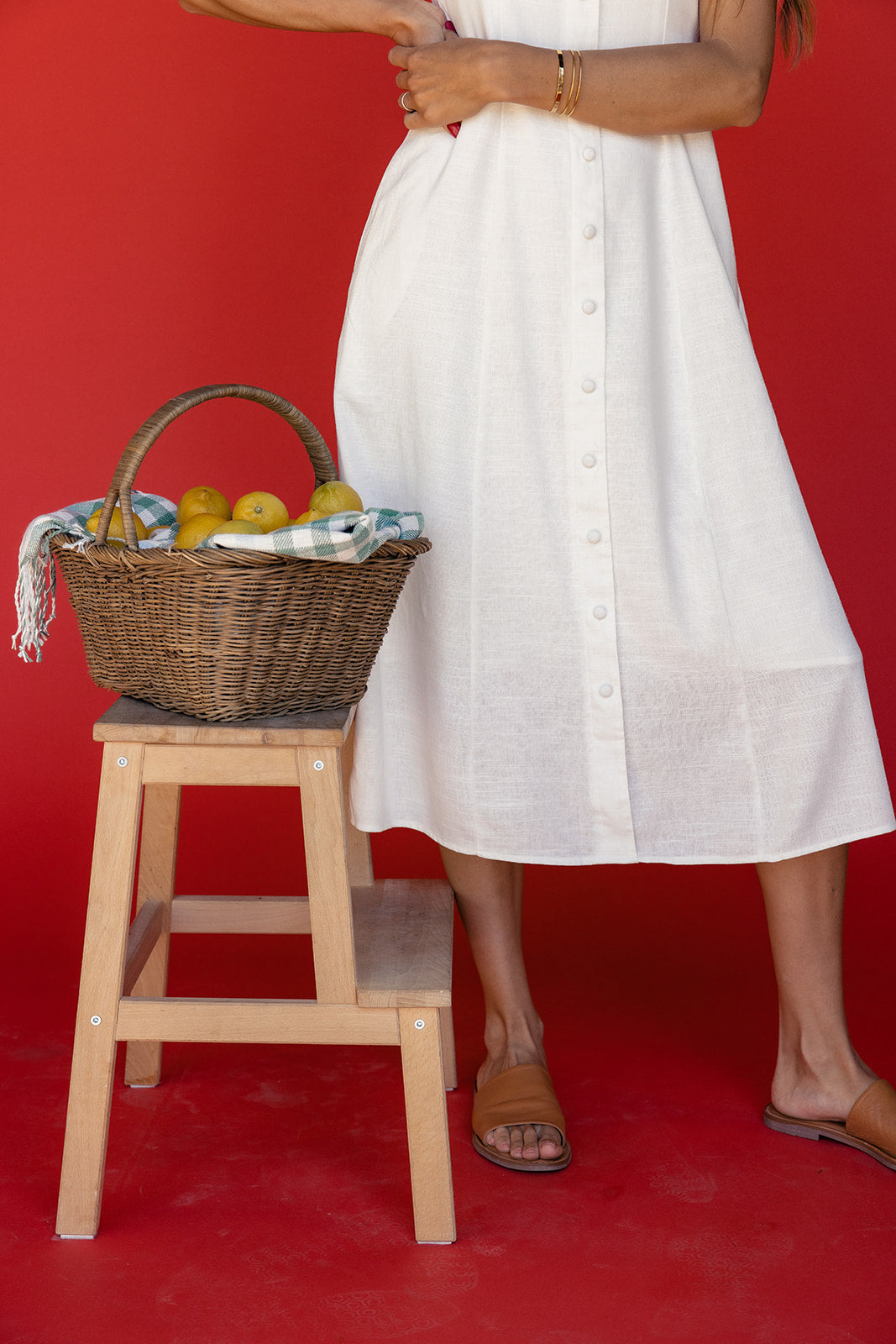 So Long London Button Dress