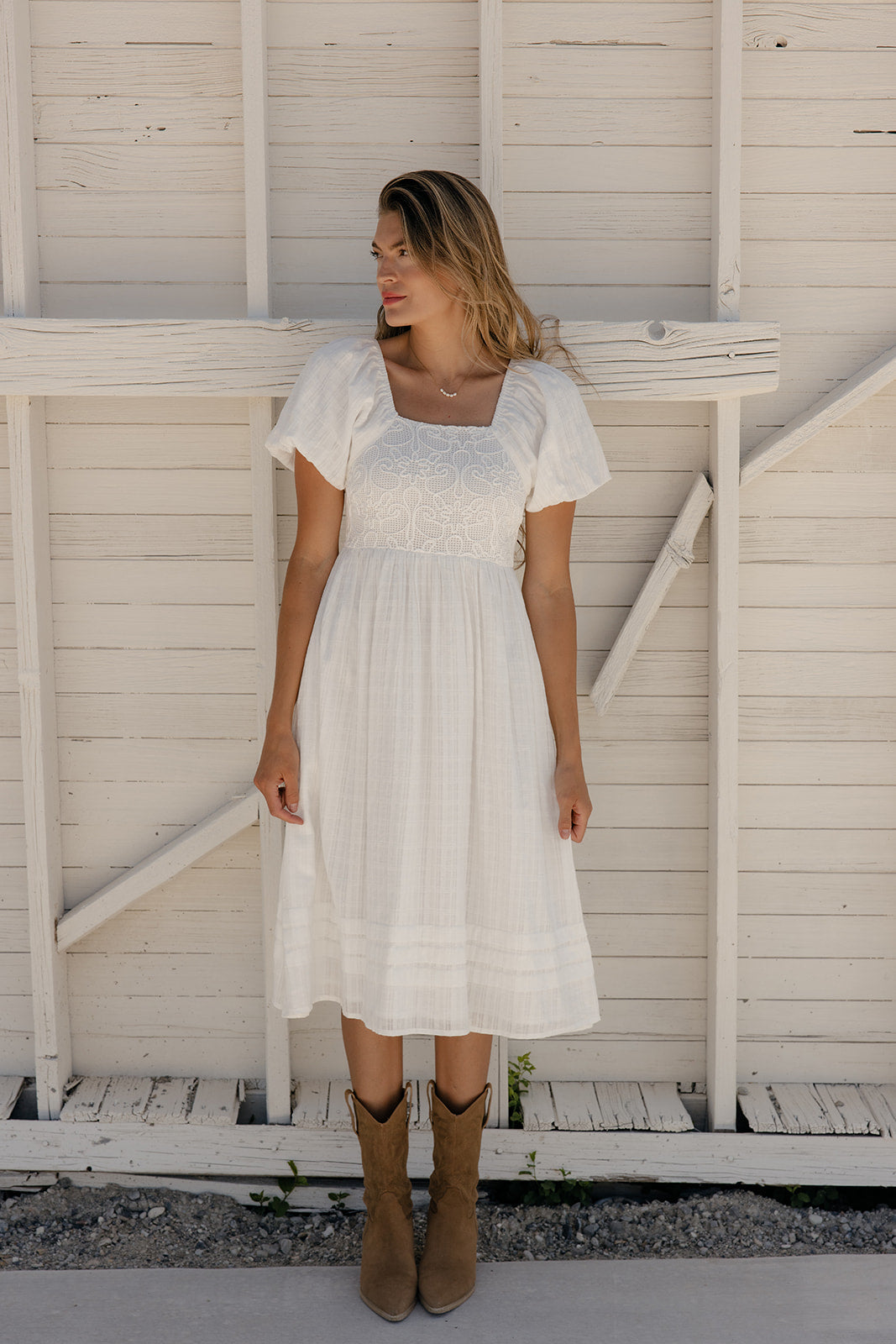 Call Me Back Textured Dress