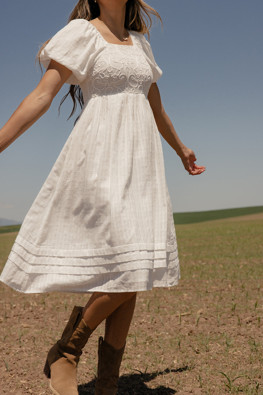 Call Me Back Textured Dress