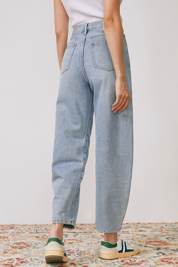 Queens Of Noise High Rise Barrel Jeans [FINAL SALE]