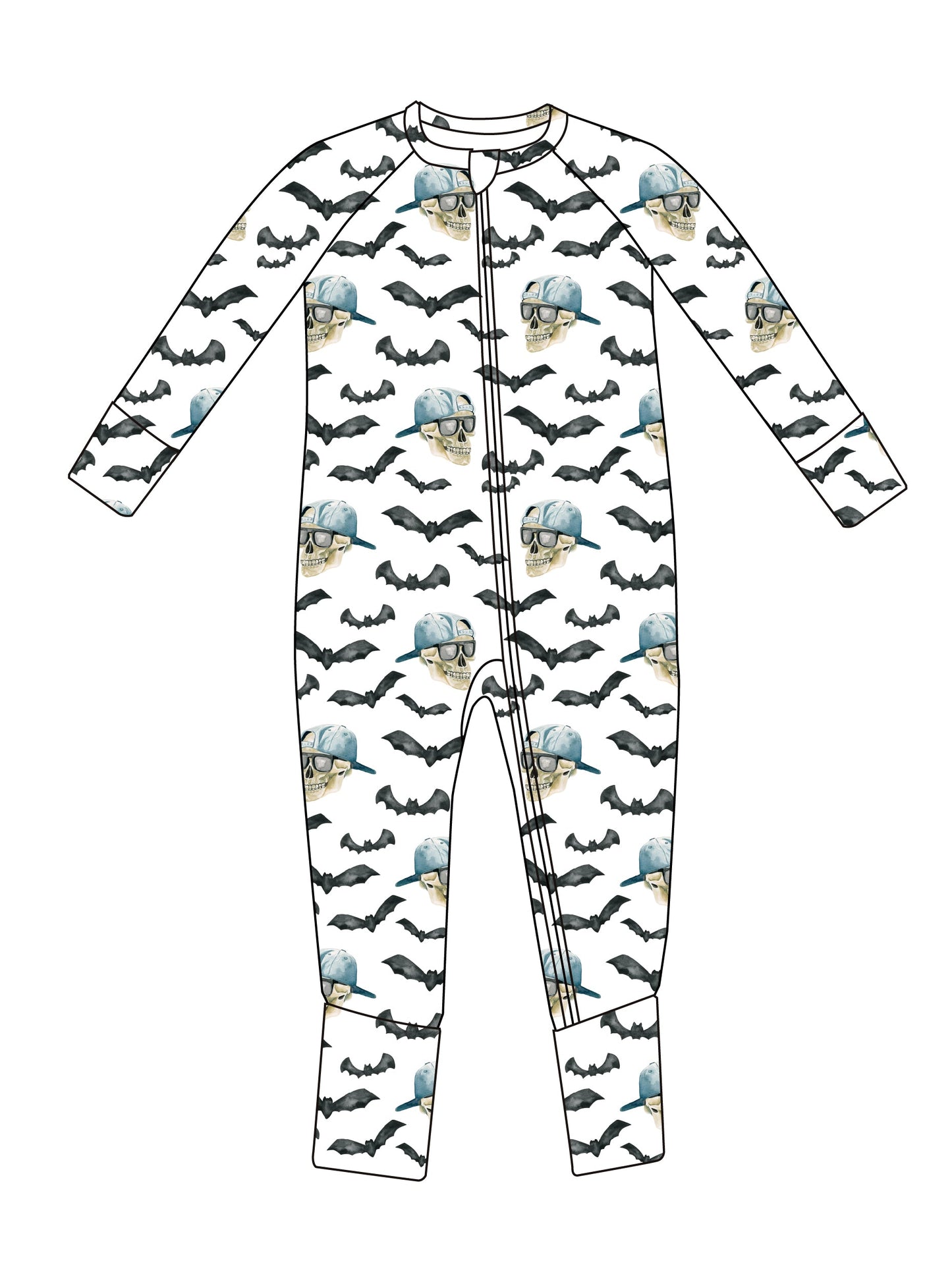 Spooky Bro Bamboo Zippy Pajamas