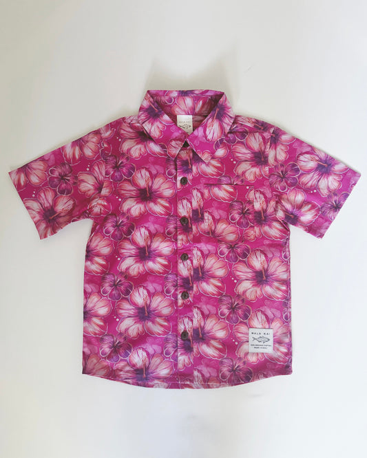 Hibiscus Hunny Kids Aloha Shirt
