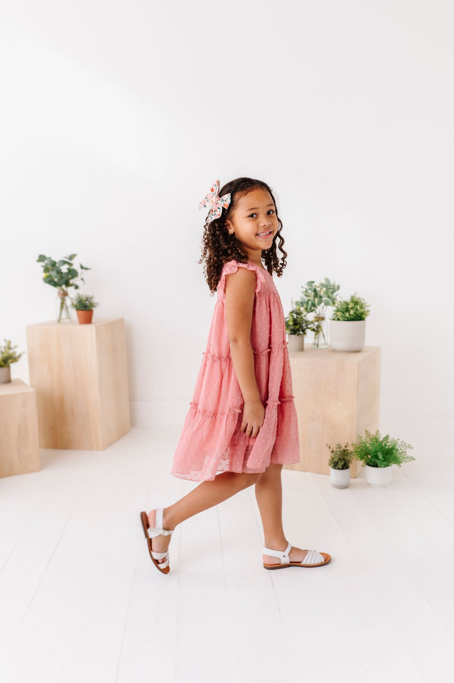 Peaches n’ Cream | Polka Dotty Swing Dress