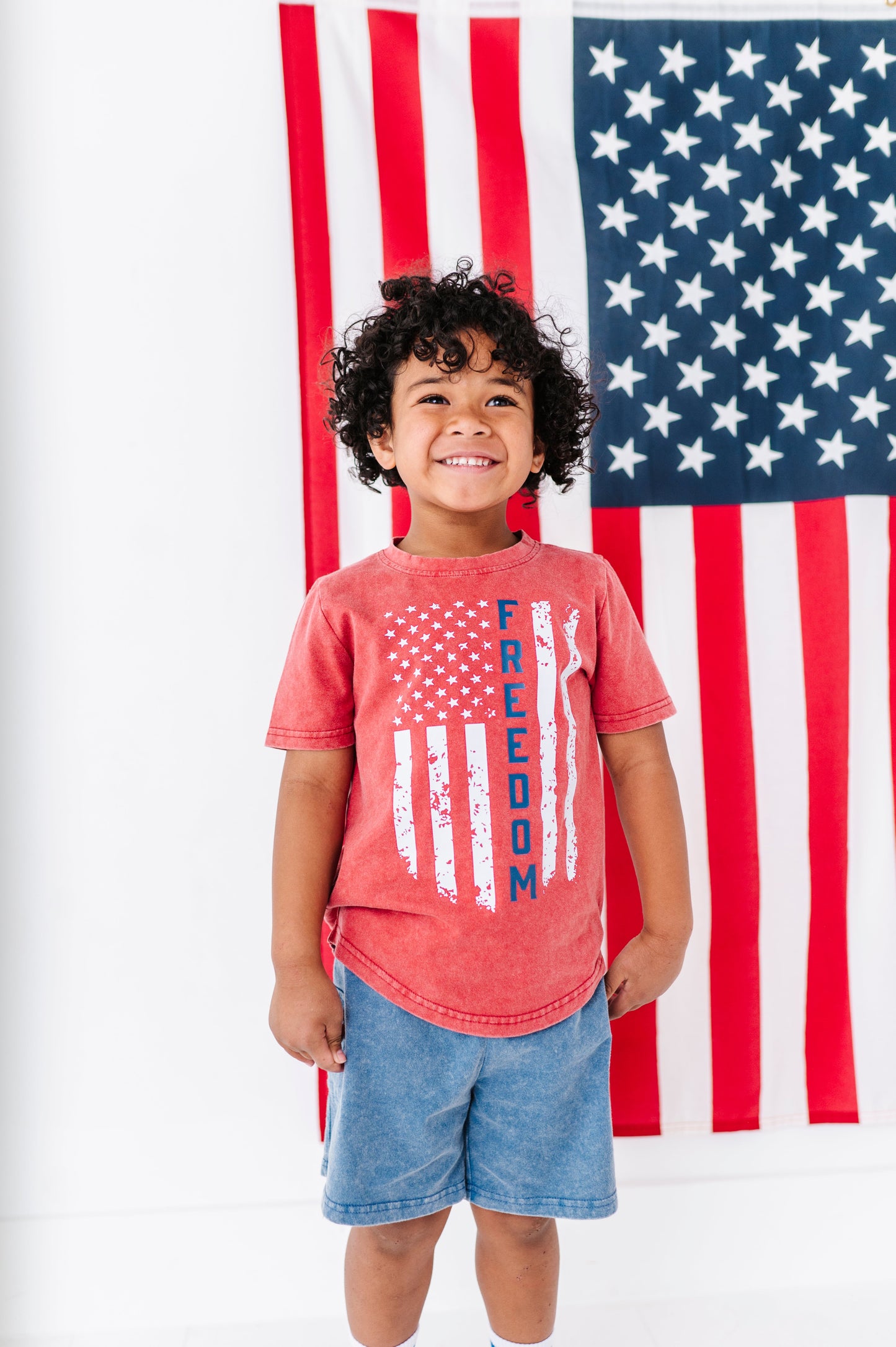 Freedom Flag | Red BOYS Tee
