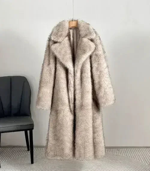 Royal Faux Fur Maxi Coat – 25 Edition
