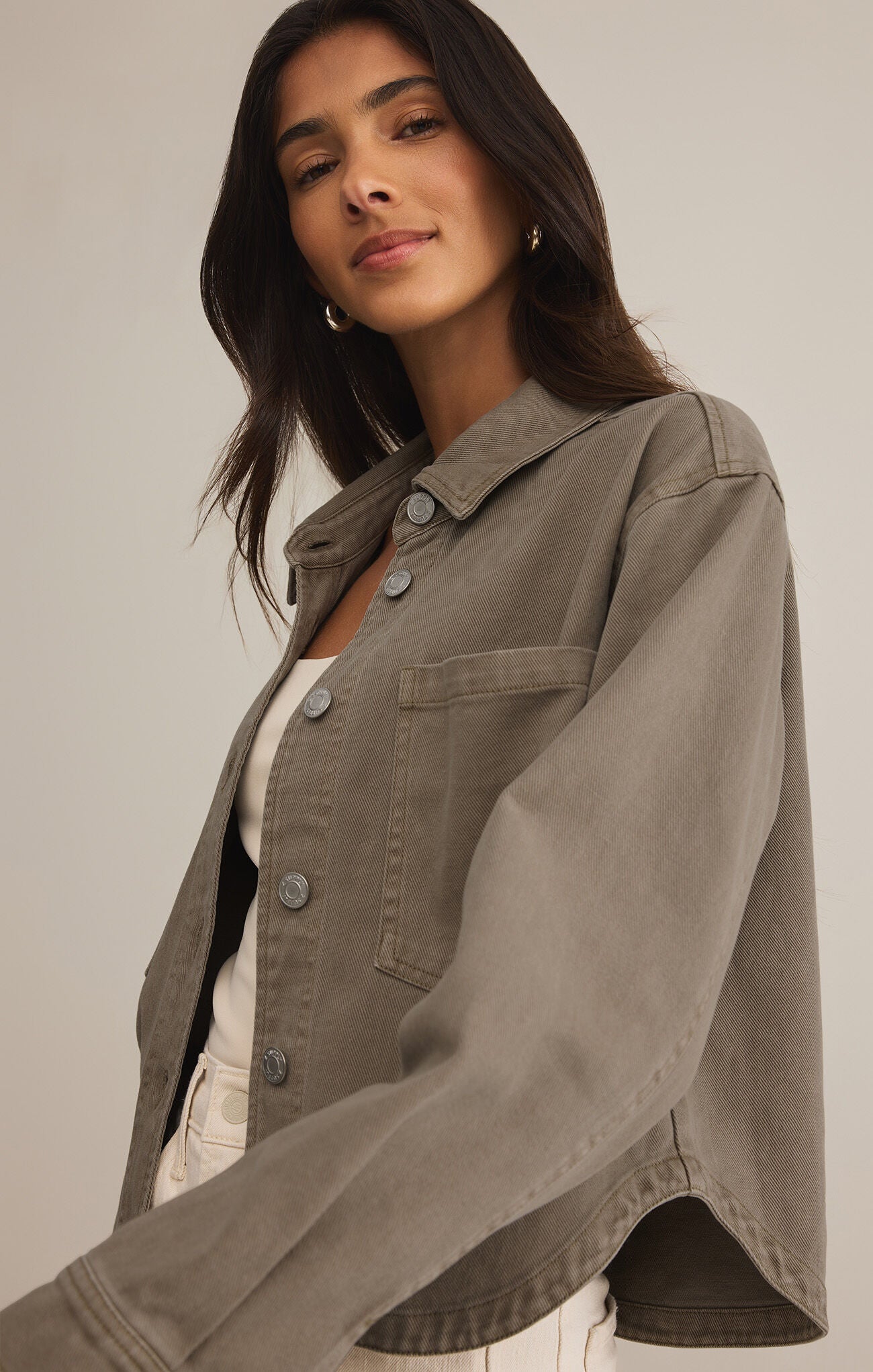 ALL DAY CROPPED DENIM JACKET