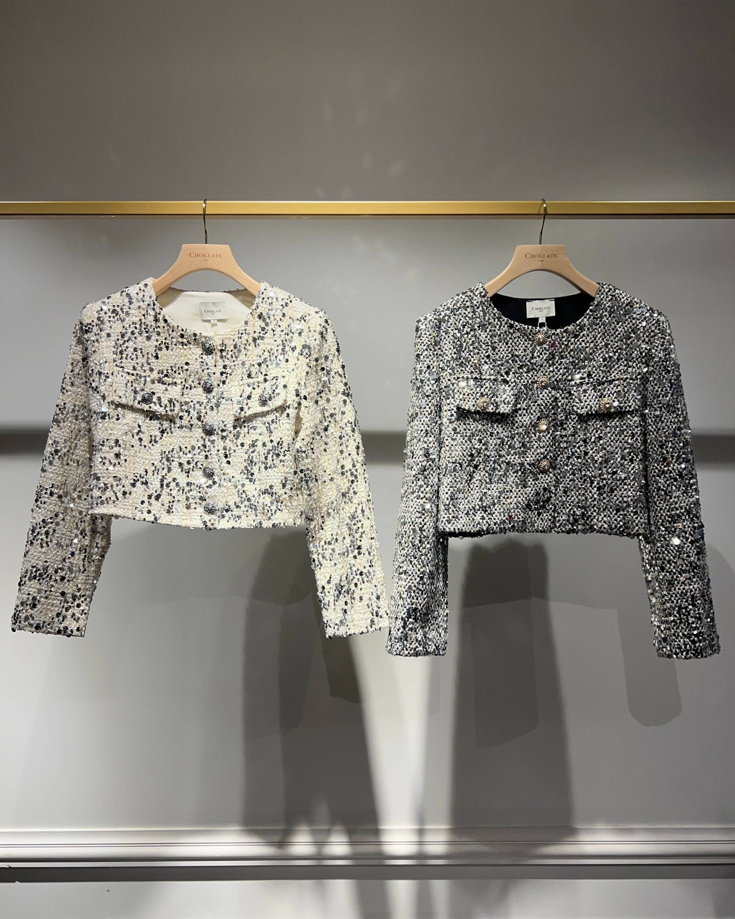 Jenny Silver Tweed Jacket