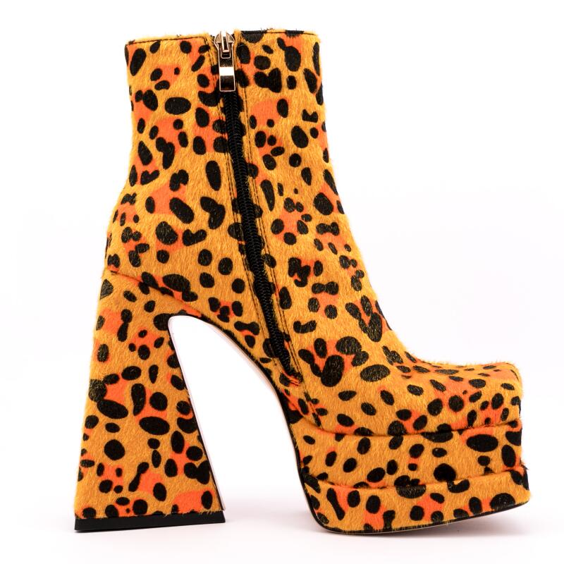 Bonnie Leopard Chunky Boot
