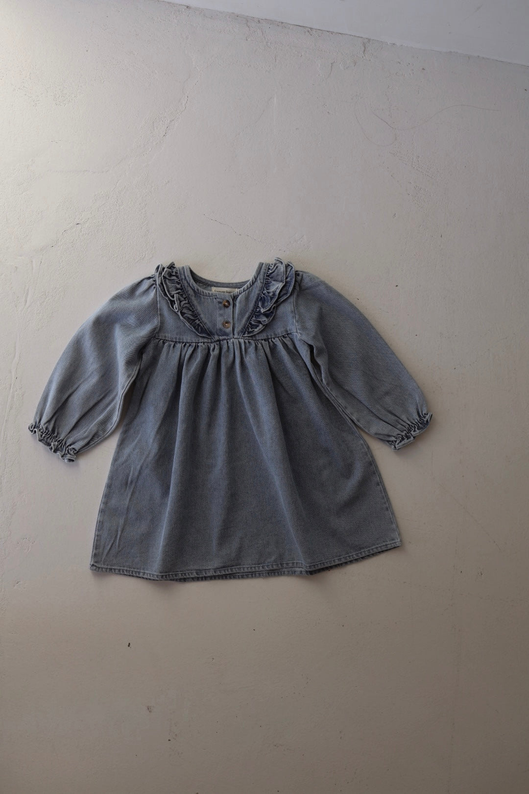 Denim Dress | Ruffle