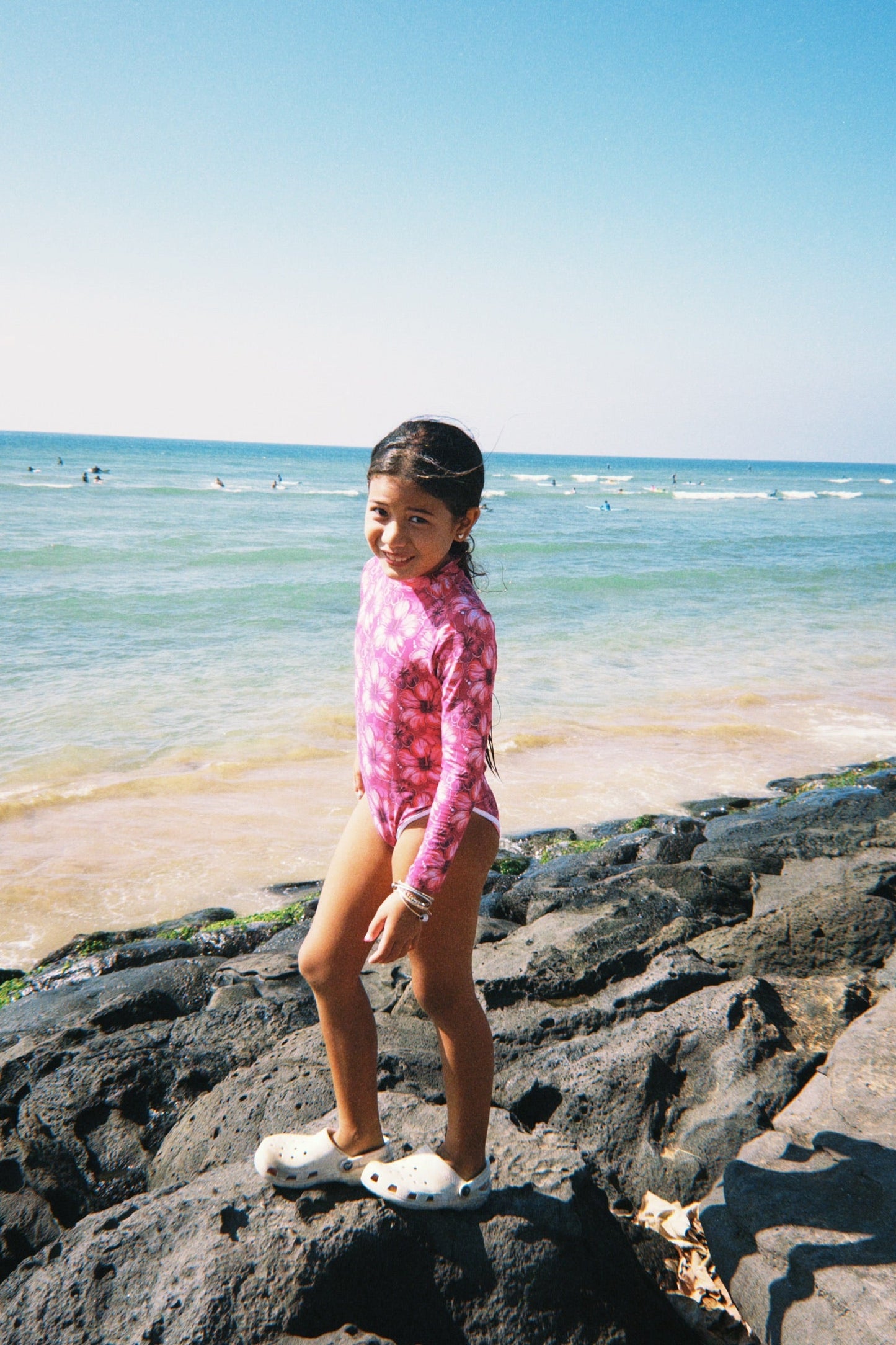 Lola One Piece Kids Swimsuit - Hibiscus Hunny