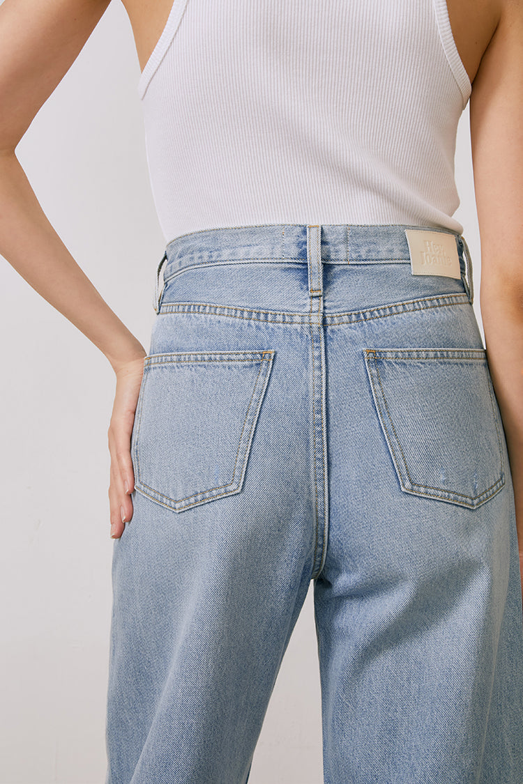 Queens Of Noise High Rise Barrel Jeans [FINAL SALE]
