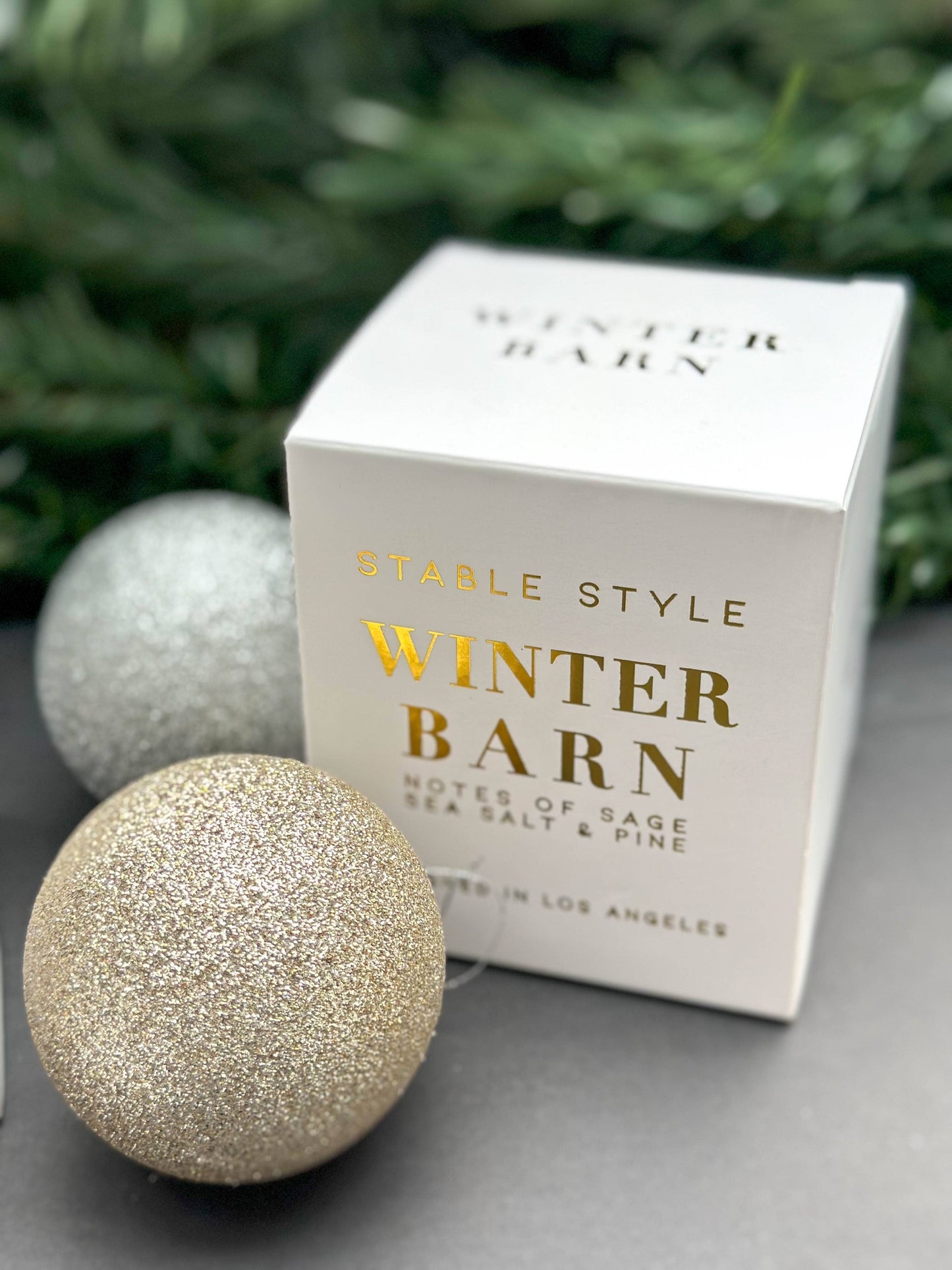 Stable Style - Winter Barn Gold Candle