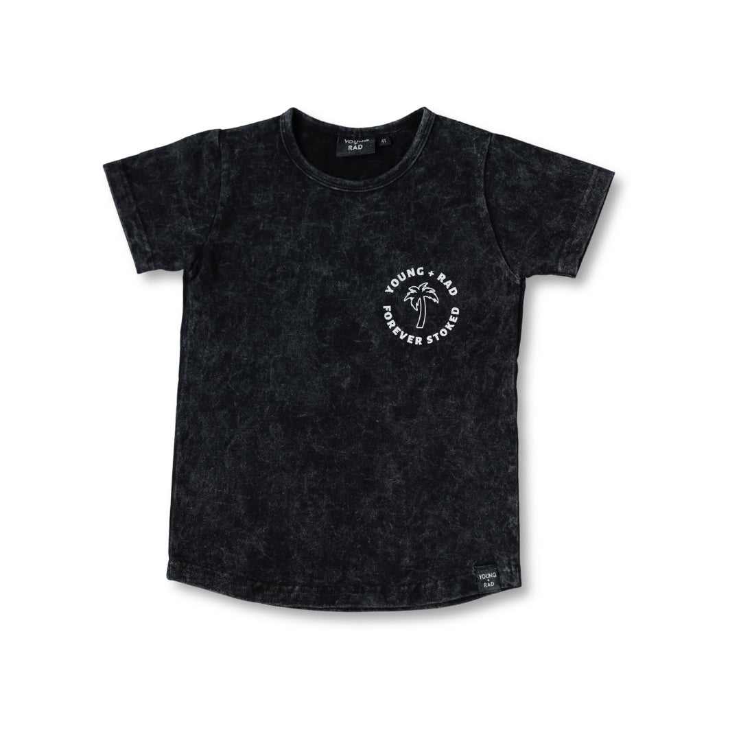FOREVER STOKED BLACK TEE (Coming soon)