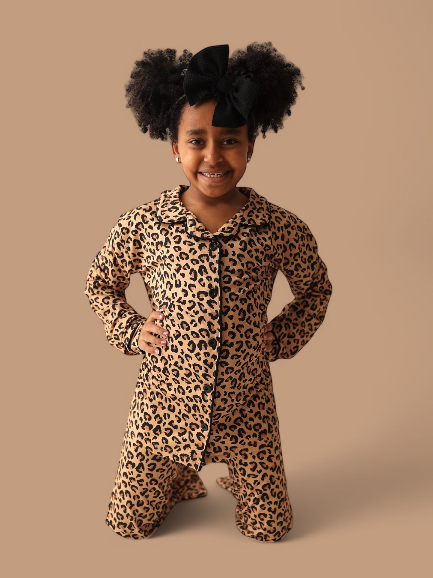 LEOPARD DREAM GIRL'S FLARE SET