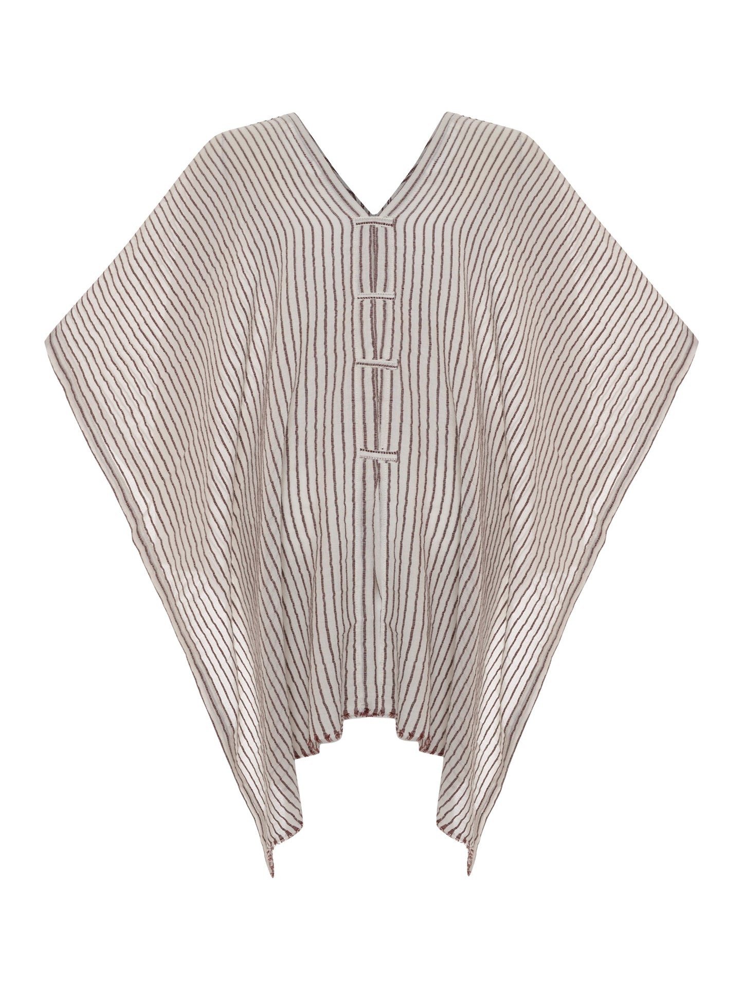 Ava Kimono - Burgundy Stripes