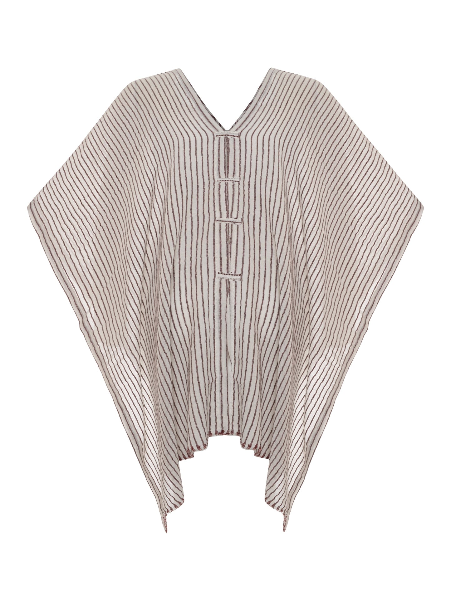 Ava Kimono - Burgundy Stripes