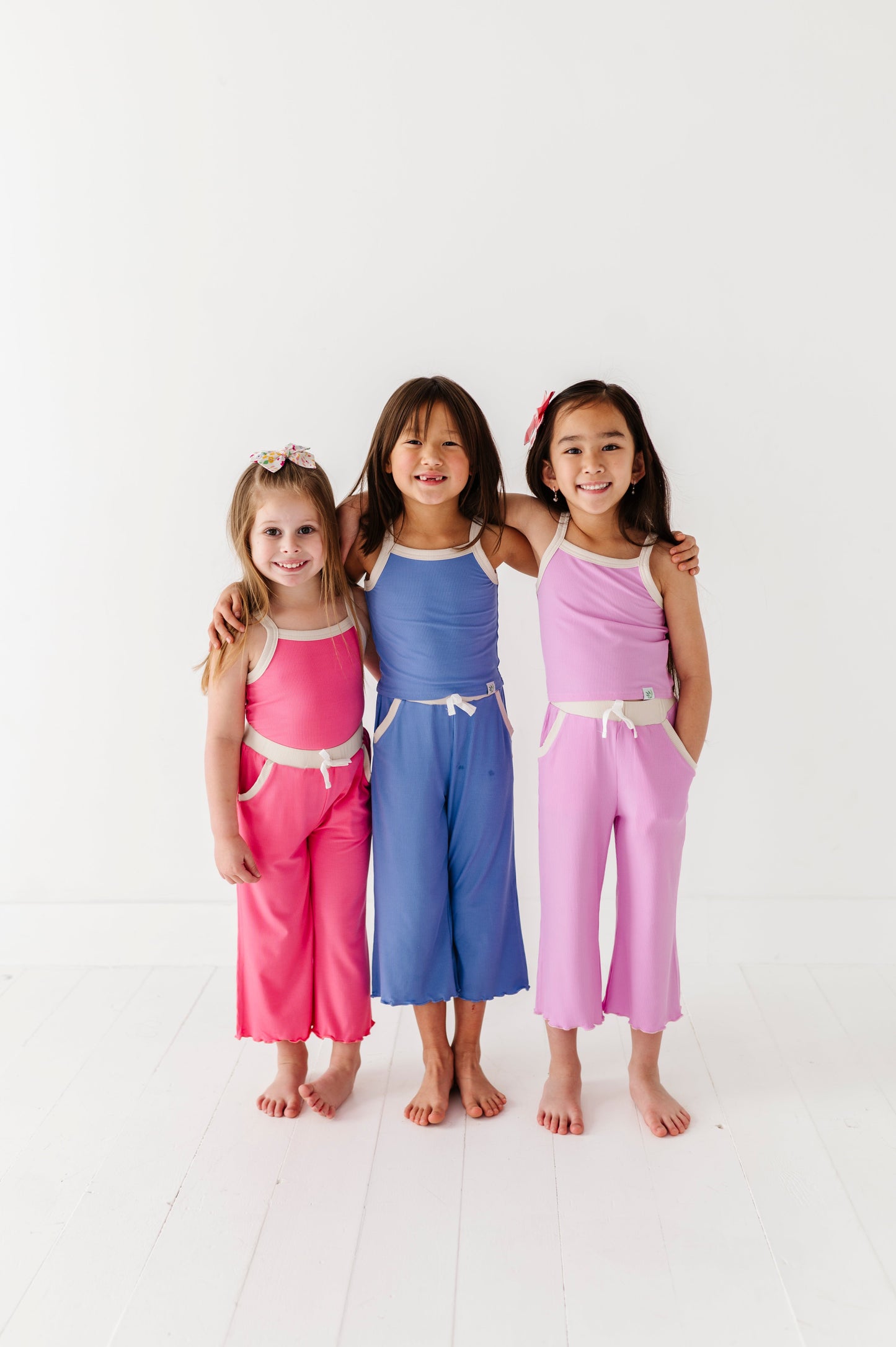 PERIWINKLE | Tank + Wide Leg Pant RIB SET