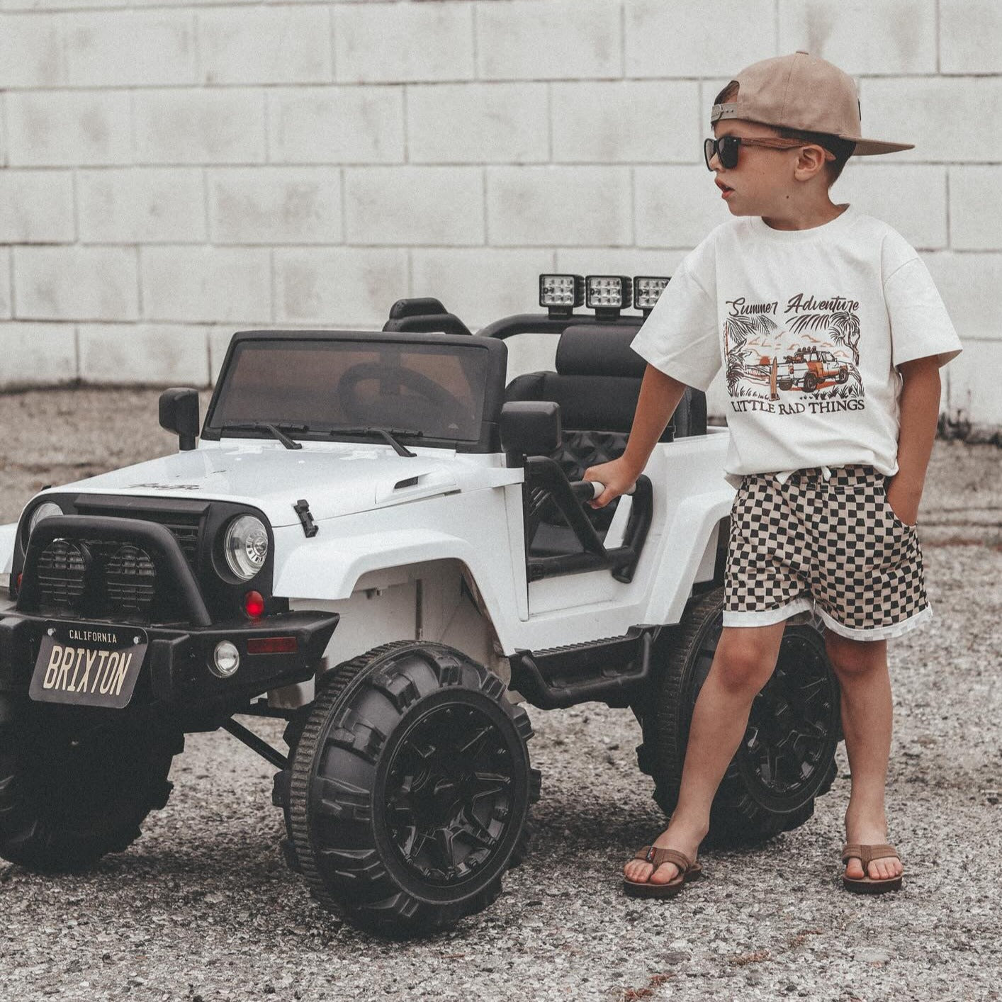 [PRE-ORDER] CHECK 'YA LATER SHORTS - BROWN/BEIGE