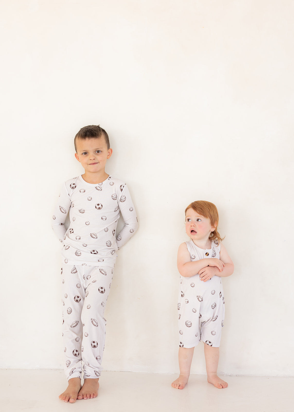 Sports (Ribbed) | Bamboo Two Piece Pajamas