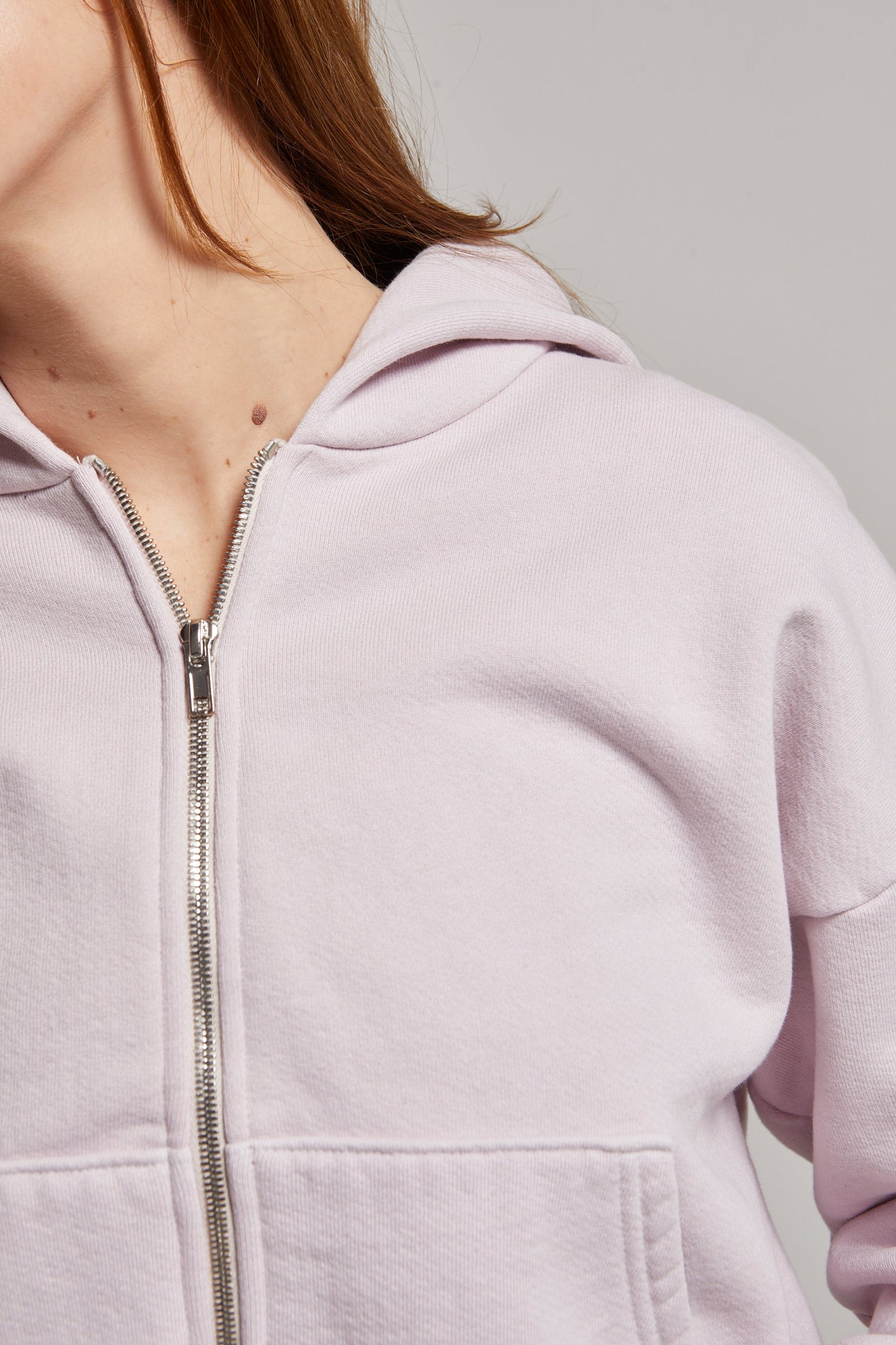 Rosie Cropped Zip-Up Hoodie