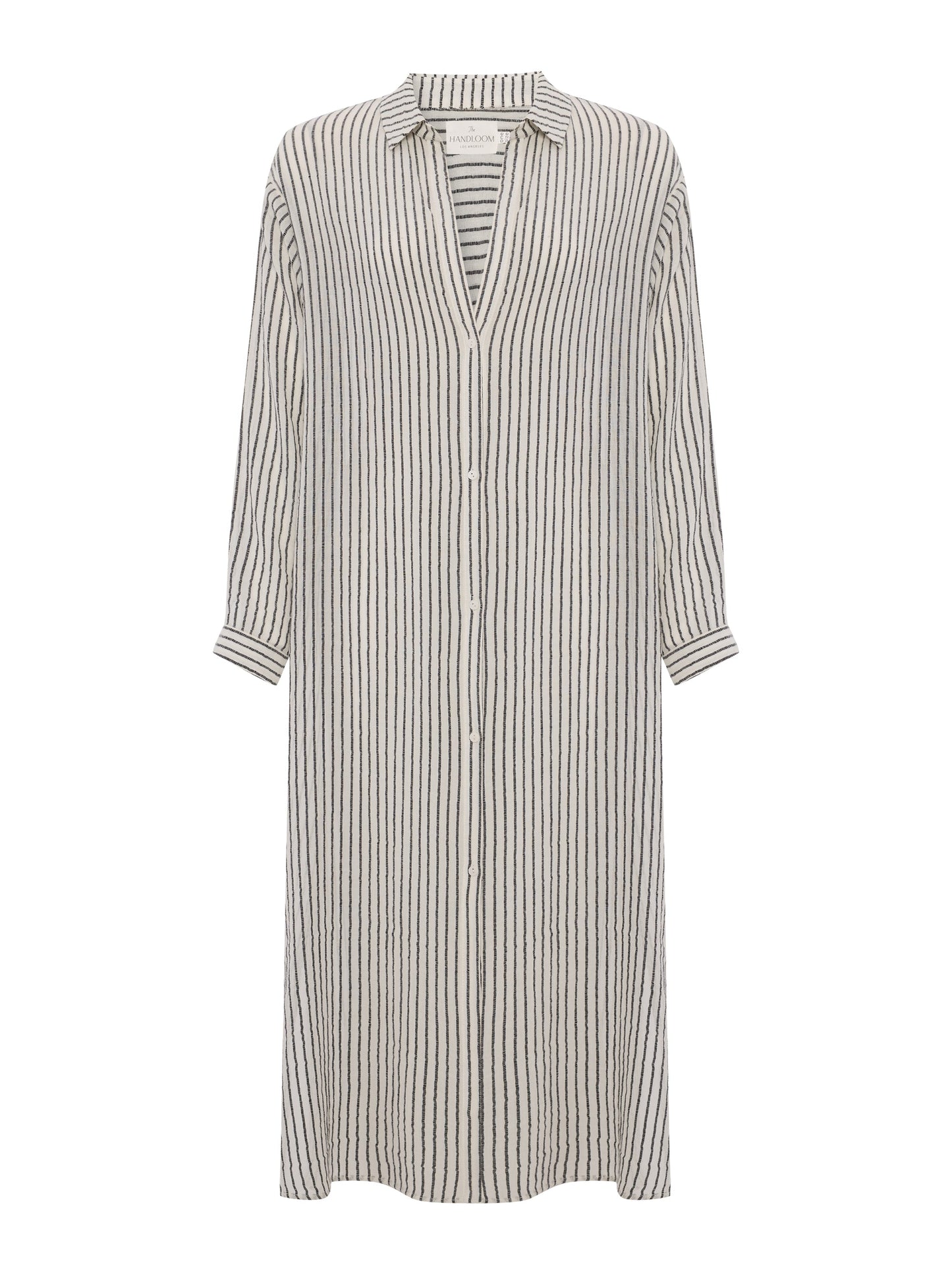 Voyage Shirt Dress - Black Stripes
