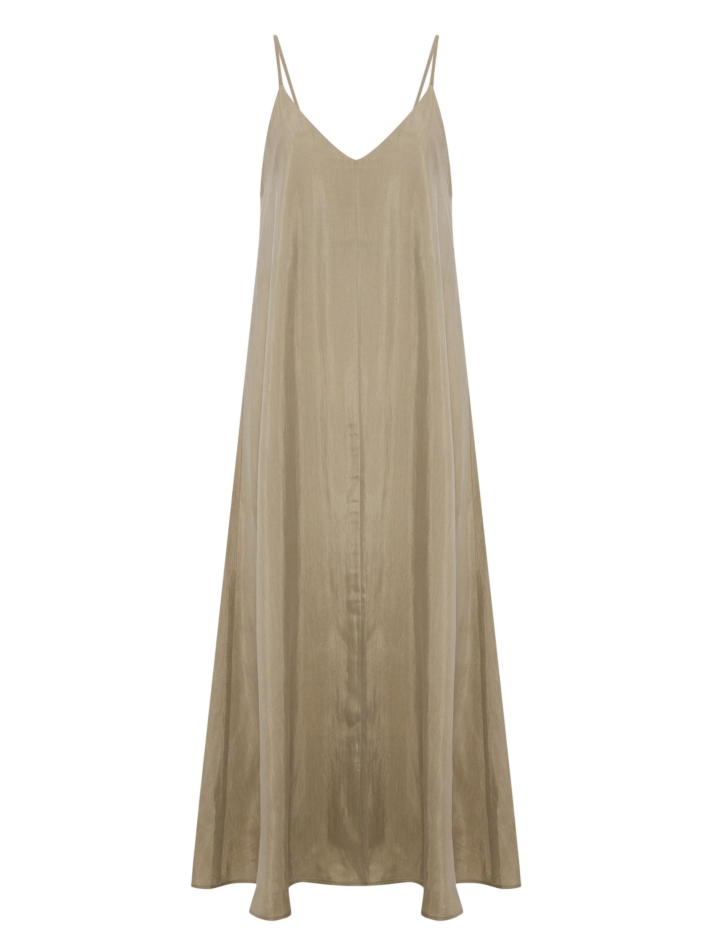 Lucid Flow Maxi Dress - Khaki Green