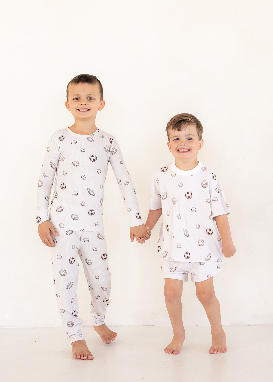 Sports (Ribbed) | Bamboo Two Piece Pajamas
